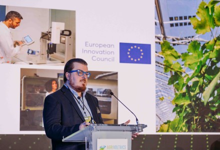 Brite Solar participated in Interpoma 2024, with Spyros Bousios representing the company as speaker and expert in agrivoltaic applications for orchard farming.