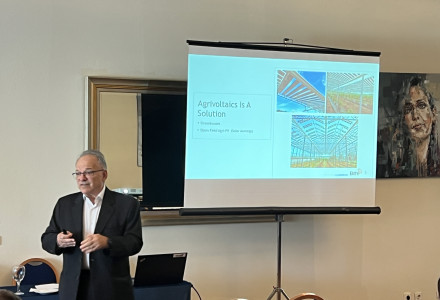 Nick Kanopoulos presents Brite Solar’s vision for sustainable agriculture