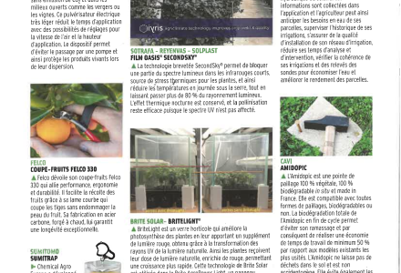 Brite Solar is highlighted in the Jan-Feb 2025 issue of Réussir Fruits & Légumes for its pioneering semi-transparent solar technology.