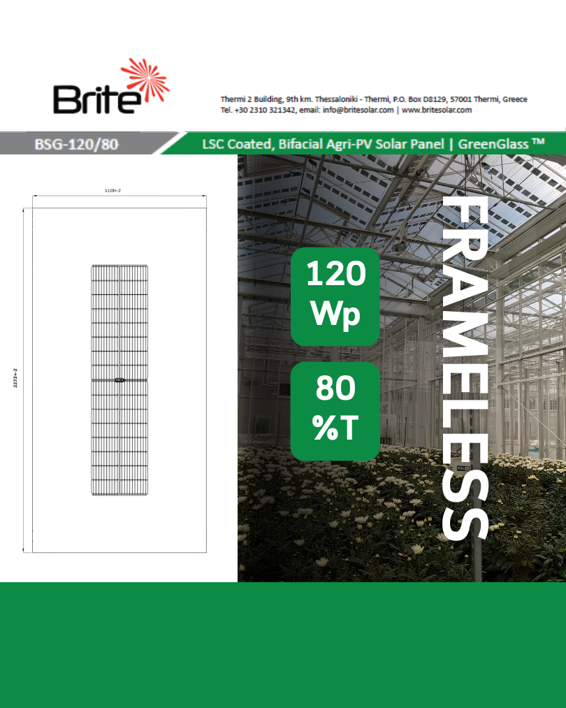 120 Wp | 80% Transparency | Frameless Design