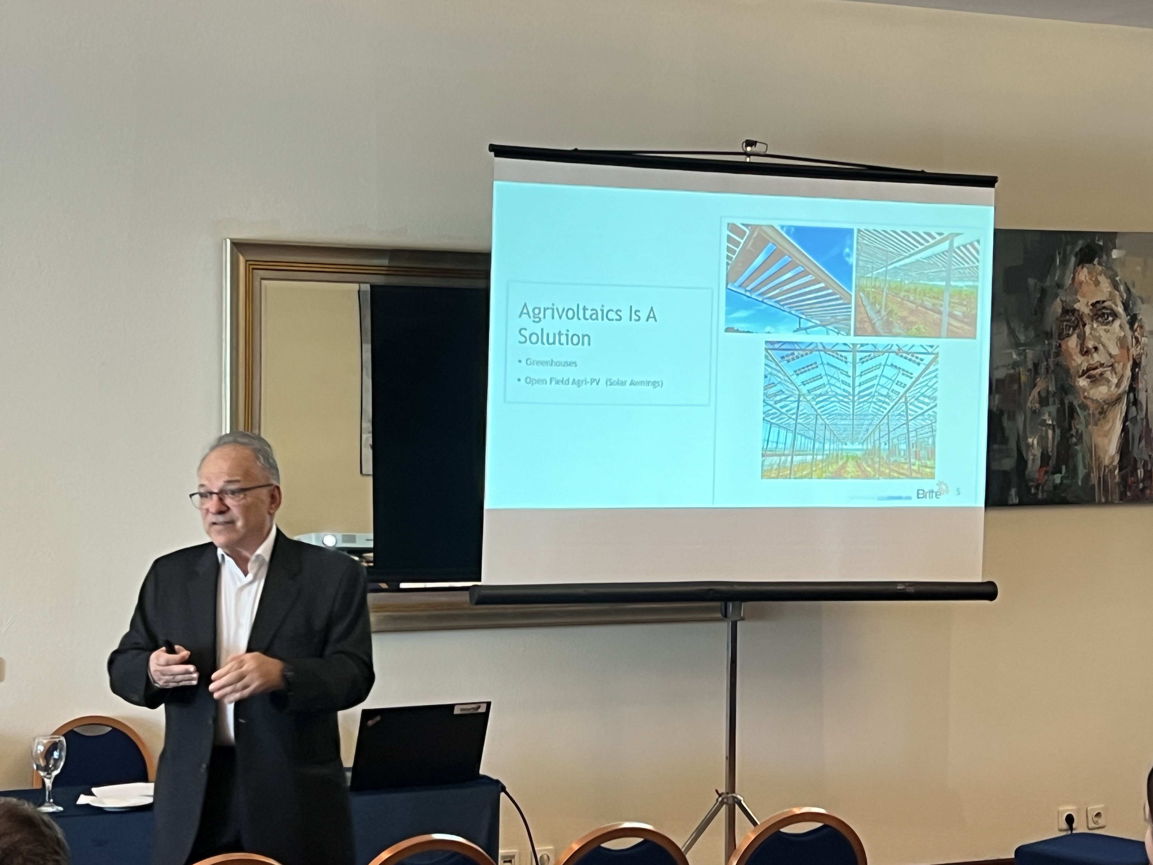 Nick Kanopoulos presents Brite Solar’s vision for sustainable agriculture